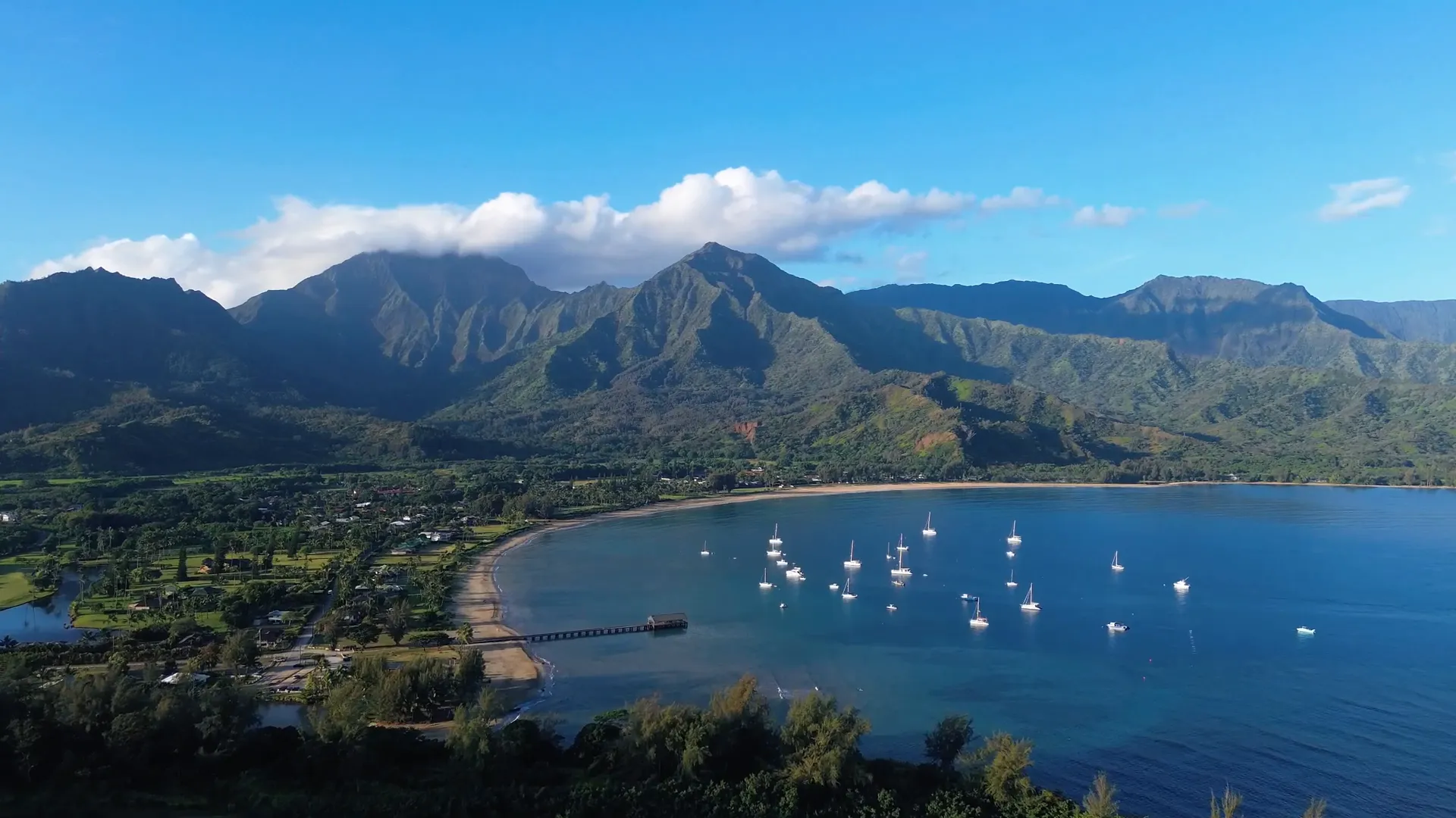 View of Kauai's lush landscape