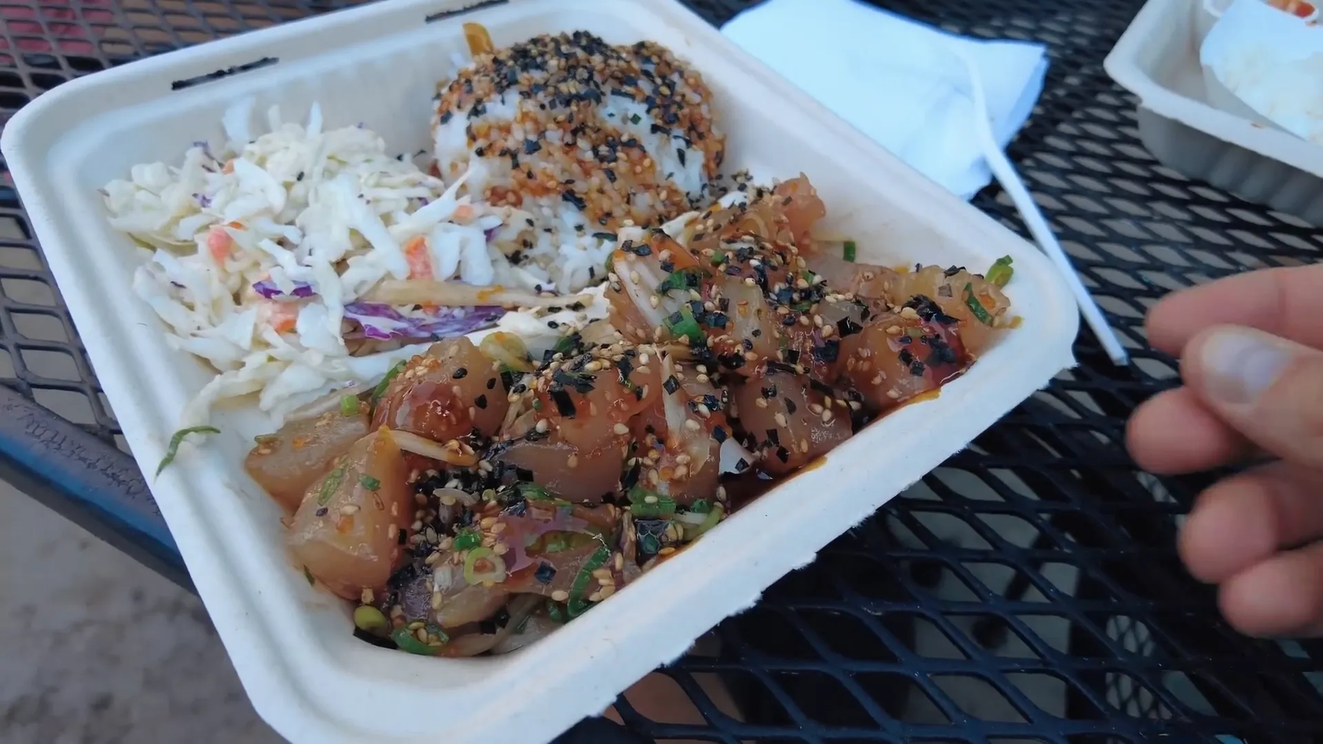 Delicious food truck meal